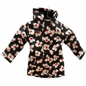Hunter Girls Rain Fleece Lined Floral Jacket 4T